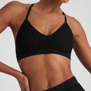 Alo Black Mesh Sports Bra